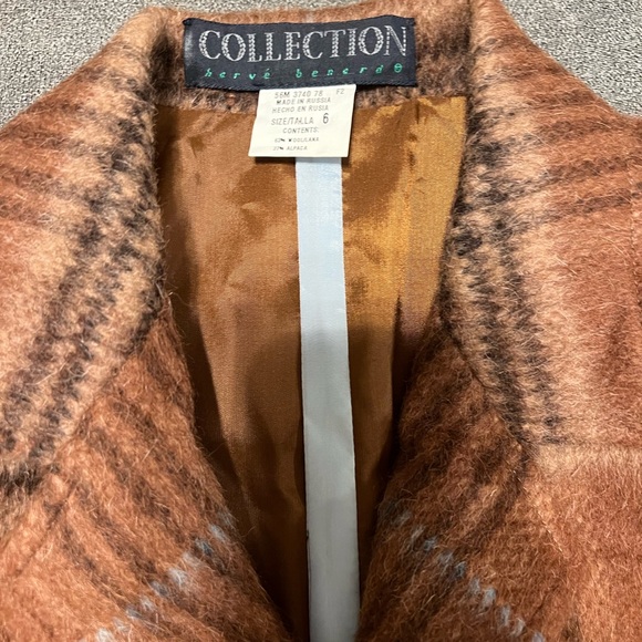 Vtg Collection Harve Benard Brown Alpaca & Wool Blazer Jacket Size 6 - Picture 10 of 10